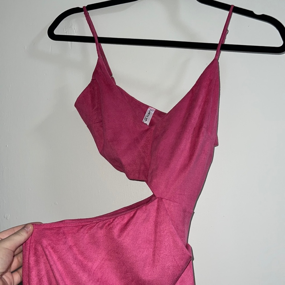 pink formal dress